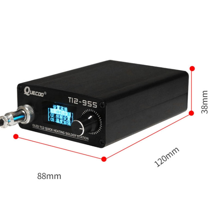 QUECOO 1.3-inch Screen Constant Temperature Soldering Iron, Set: US Plug (955+907) - free shipping - PMC TechLife - Order now!