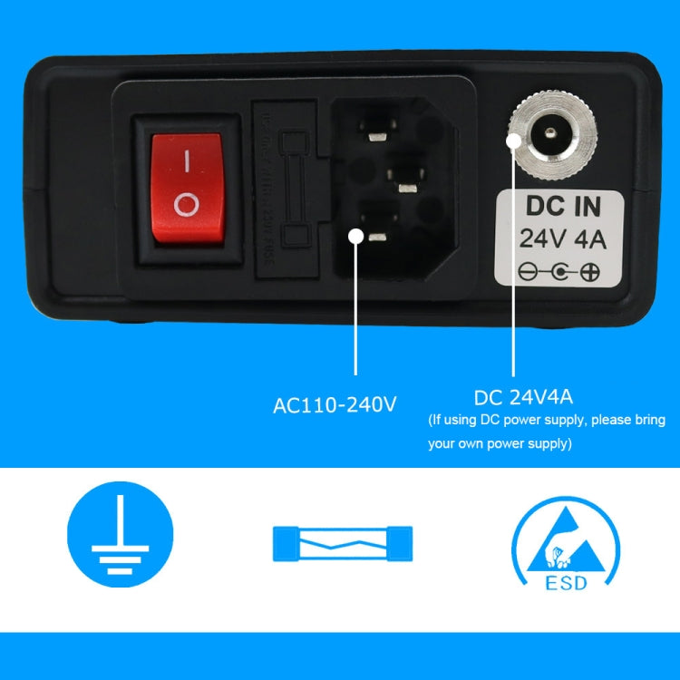 QUECOO 1.3 Inch Display Soldering Station with Handle, Set: US Plug (Q19+907) - free shipping - PMC TechLife - Order now!