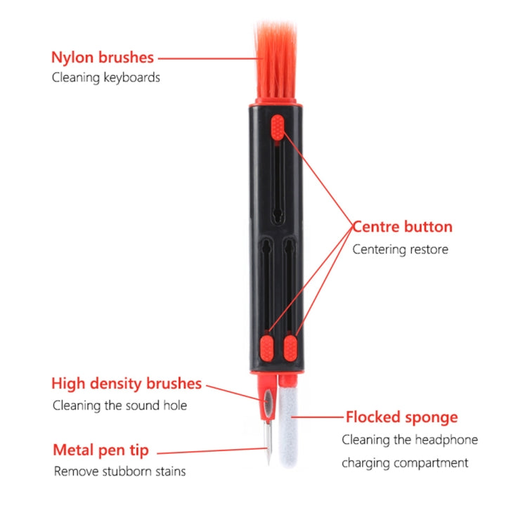 Bluetooth Headphones Earbuds Cleaning Pen(Black and Red) - Other Accessories by PMC TechLife | Online Shopping South Africa | PMC TechLife