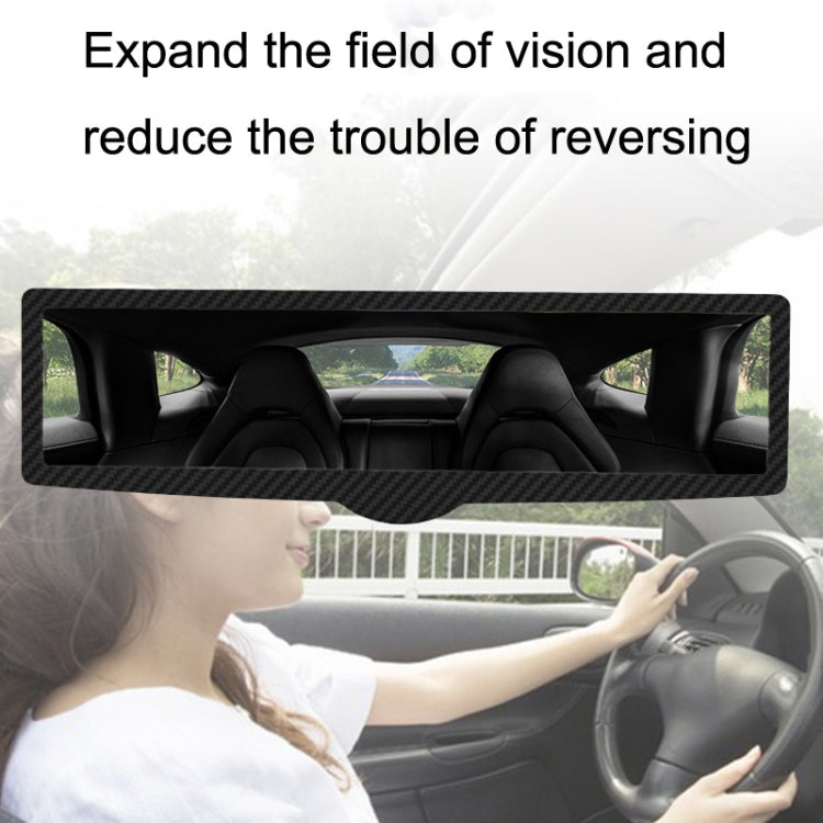 CZC-255 Car Glue Injection Suction Cup Carbon Fiber Rearview Mirror(Blue Mirror) - Interior Mirrors by PMC TechLife | Online Shopping South Africa | PMC TechLife