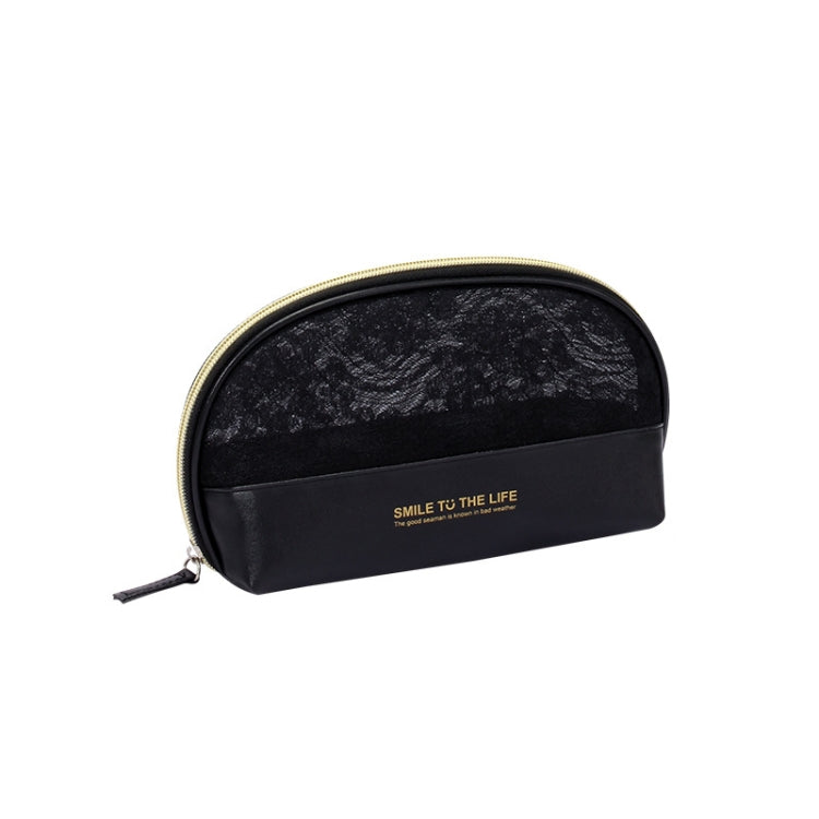 Large Capacity Cosmetic Tools Storage Bag, Spec: Semicircle (Black) - Storage Boxes by PMC Jewellery | Online Shopping South Africa | PMC Jewellery