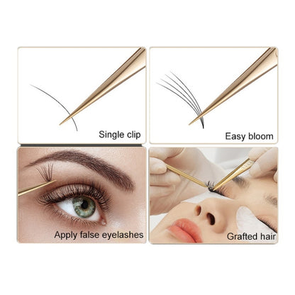 Eyelash Clip Eyelash Tweezers High Precision Eyelash Extension Tool(Dolphin Tweezers) - Tools by PMC Jewellery | Online Shopping South Africa | PMC Jewellery