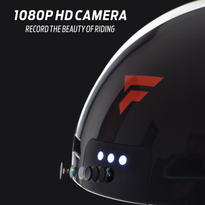 Foxwear V6 Camera Recorder Smart 720P HD With Light Riding Helmet, Size: One Size(Black) - Protective Helmet & Masks by Foxwear | Online Shopping South Africa | PMC Jewellery | Buy Now Pay Later Mobicred