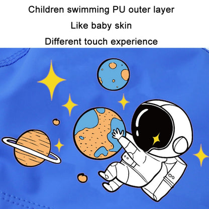 2 PCS Cute Cartoon High Elastic Children PU Waterproof Swimming Cap(Astronauts) - Swimming Caps by PMC Jewellery | Online Shopping South Africa | PMC Jewellery