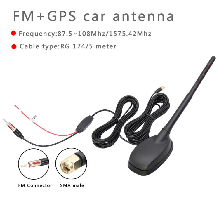 GPS+FM/AM+DAB Car Radio Amplified Antenna - Aerials by PMC Jewellery | Online Shopping South Africa | PMC Jewellery