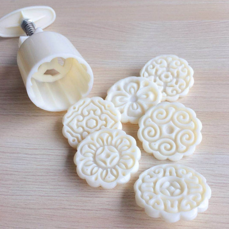 2 PCS Moon Festival Round Hand-Pressed Pastry Mold Baking Tools, Model: 30 - free shipping - PMC TechLife - Order now!