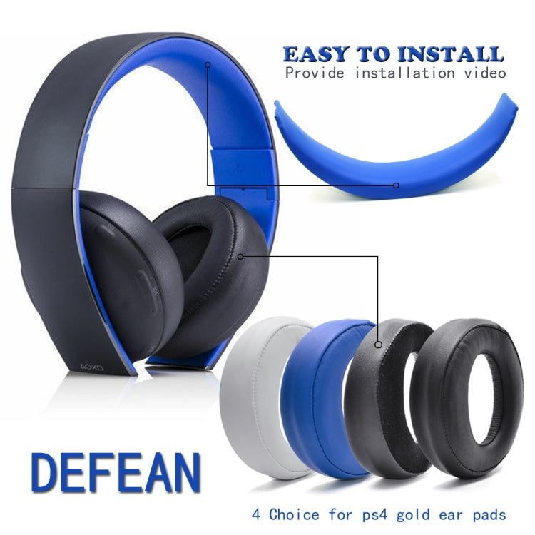 2 PCS Headphone Sponge Cover for SONY PS3 PS4 7.1 Gold,Style: Blue Earpads - Earmuff & Pad by PMC TechLife | Online Shopping South Africa | PMC TechLife