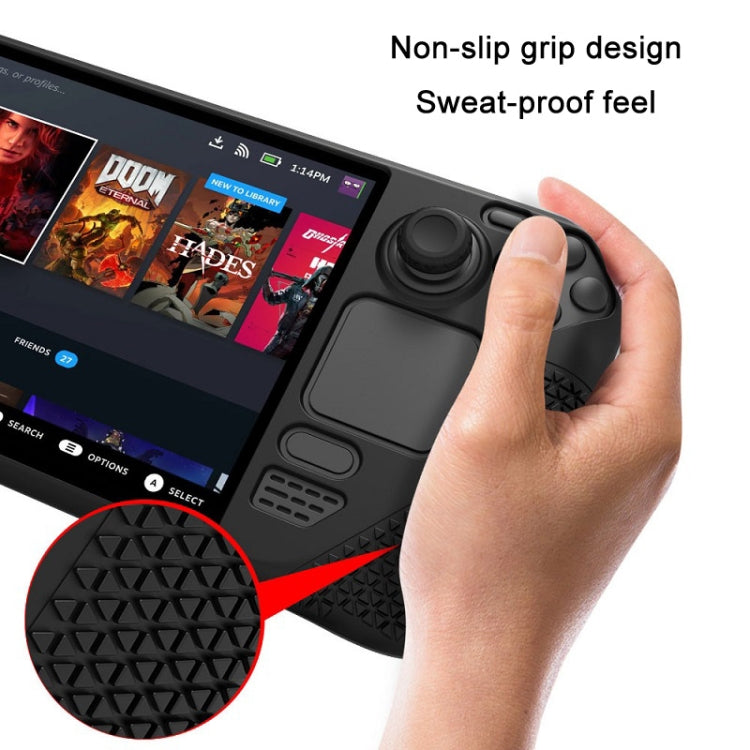 All-Inclusive Silicone Cover With Button Cap For Steam Deck(Pink) - Accessories by PMC TechLife | Online Shopping South Africa | PMC TechLife