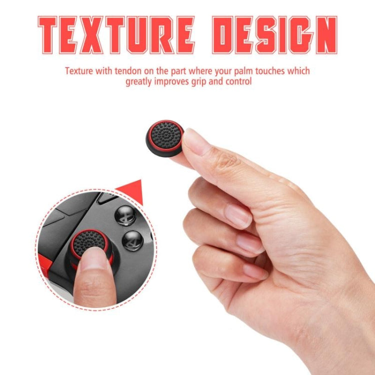 10 PCS Gamepad Silicone Luminous Button Cap Rocker Cap For PS5/PS4/PS3/ONE/360/PRO/series X/S(Black Light Blue) - Cases by PMC TechLife | Online Shopping South Africa | PMC TechLife