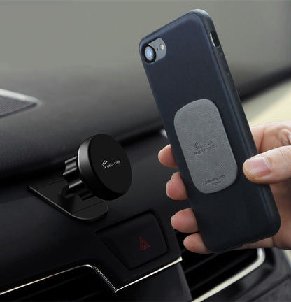 SUMITAP STHP-C40 Leather Square Magnetic Sheet Magnetic Car Phone Holder Accessories(Black) - Hand-Sticking Bracket by SUMITAP | Online Shopping South Africa | PMC Jewellery