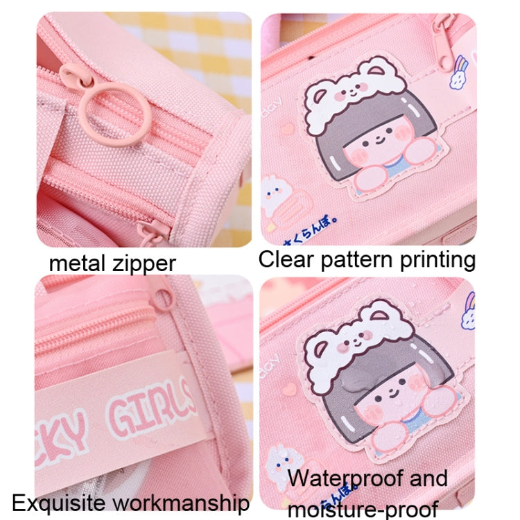 Cartoon Pencil Bag Large-capacity Primary School Stationery Bag With Handle, Color: Astronaut - free shipping - PMC TechLife - Order now!