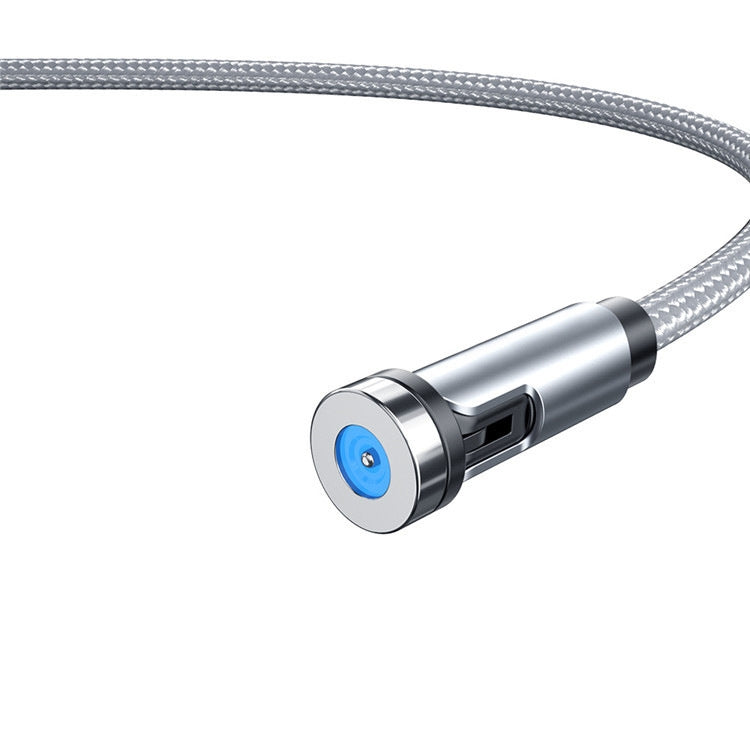 CC56 Dust Plug Rotating Magnetic Wire, Cbale Length: 1m, Style: Line(Silver) - free shipping - PMC TechLife - Order now!