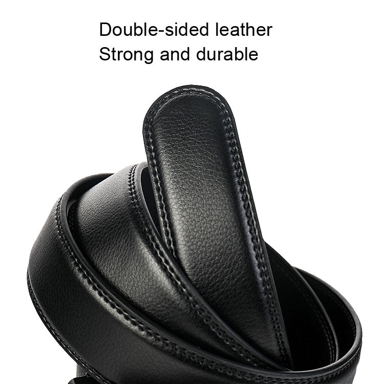 Dandali Casual Men Automatic Buckle Belt Business Soft Leather Pants Band, Length (cm): One Size 110-125cm(ZD-20) - Belts by Dandali | Online Shopping South Africa | PMC Jewellery