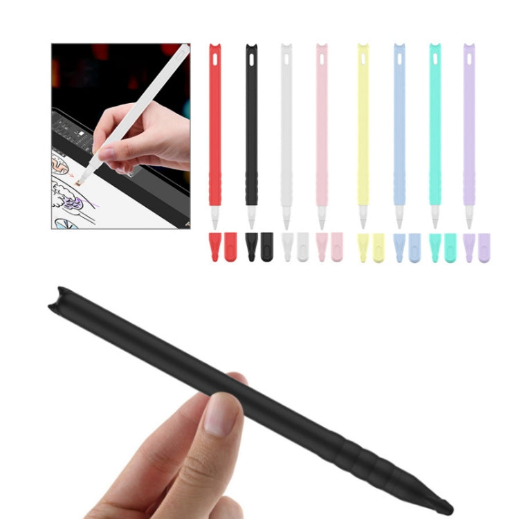 2 PCS Cartoon Touch Silicone Pen Case For Apple Pencil 2(Red) - Pencil Accessories by PMC TechLife | Online Shopping South Africa | PMC TechLife