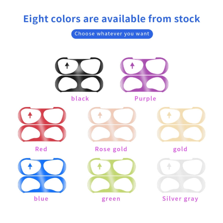 2 PCS Headphone Inner Cover Sticker Dustproof Protective Film For Airpods 3(Purple) - Protective Sticker by PMC TechLife | Online Shopping South Africa | PMC TechLife | Buy Now Pay Later Mobicred