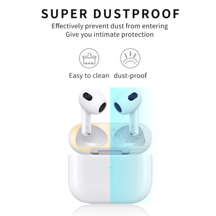 2 PCS Headphone Inner Cover Sticker Dustproof Protective Film For Airpods 3(Black) - Protective Sticker by PMC TechLife | Online Shopping South Africa | PMC TechLife