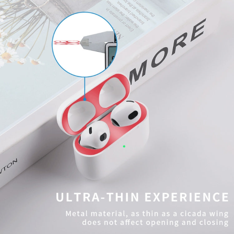 2 PCS Headphone Inner Cover Sticker Dustproof Protective Film For Airpods 3(Black) - Protective Sticker by PMC TechLife | Online Shopping South Africa | PMC TechLife