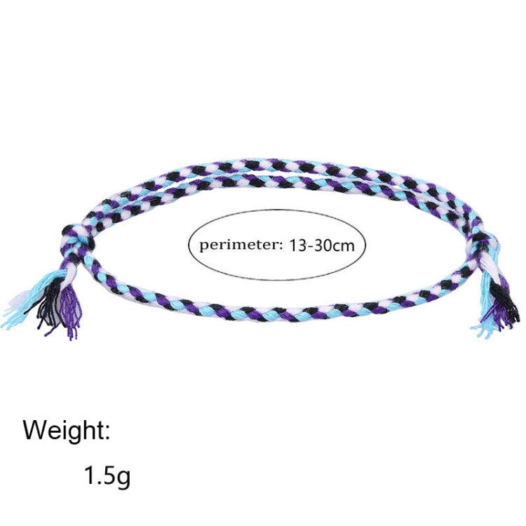 10pcs /Pack 1010-89 Four-strand Colorful Braided Rope Adjustable Bracelet(24) - Bracelets by PMC Jewellery | Online Shopping South Africa | PMC Jewellery | Buy Now Pay Later Mobicred