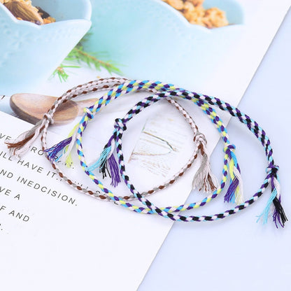 10pcs /Pack 1010-89 Four-strand Colorful Braided Rope Adjustable Bracelet(22) - Bracelets by PMC Jewellery | Online Shopping South Africa | PMC Jewellery | Buy Now Pay Later Mobicred