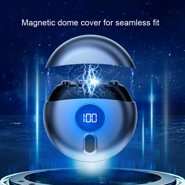 TJ01 Flying Saucer Razor USB Rechargeable Mini Shaver(Champagne Golden) - free shipping - PMC TechLife - Order now!