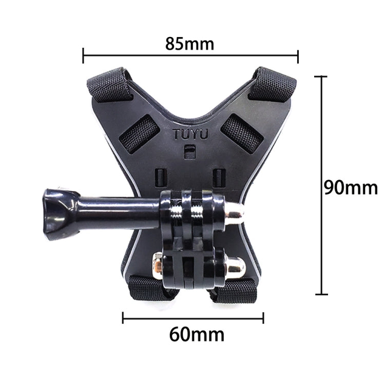 TUYU Motorcycle Helmet Chin Action Camera Mobile Phone Mounting Bracket Blue Bracket - Helmet Mount by TUYU | Online Shopping South Africa | PMC Jewellery