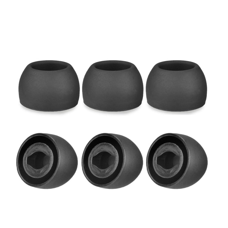 6 PCS Silicone Earplugs For TWS Samsung Galaxy Buds Pro(Small Black) - Anti-dust & Ear Caps by PMC TechLife | Online Shopping South Africa | PMC TechLife