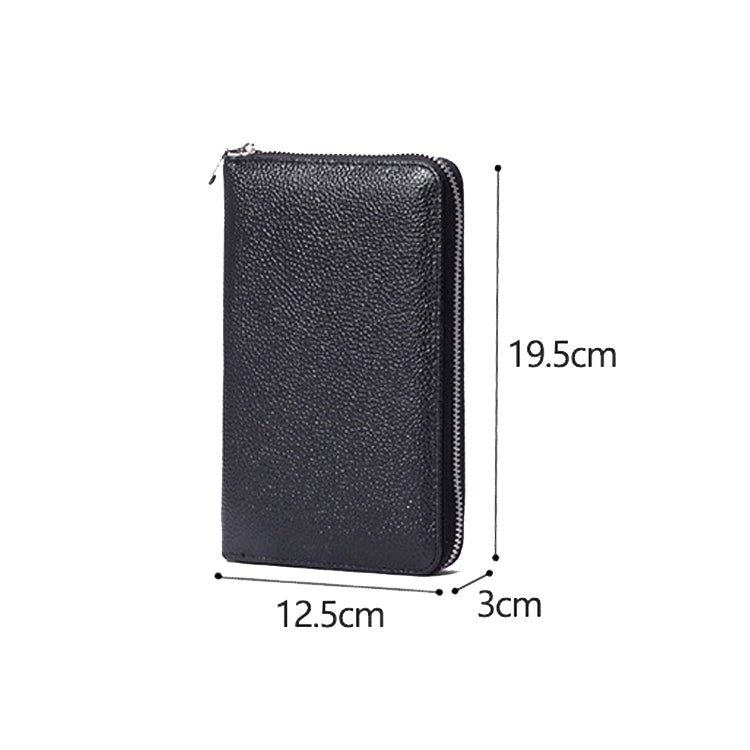 1659 RFID Anti-magnetic Anti-theft Passport Bag Document Bag Wallet(Lotus) - free shipping - PMC TechLife - Order now!