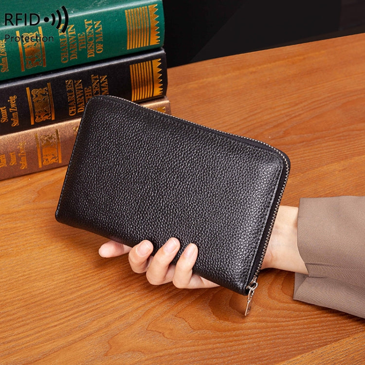 1659 RFID Anti-magnetic Anti-theft Passport Bag Document Bag Wallet(Lotus) - free shipping - PMC TechLife - Order now!