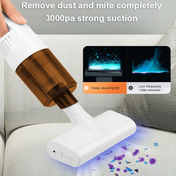 K9T 6W 3000 Pa Wireless Mite Removal Instrument Handheld Portable Vacuum Cleaner(Black) - free shipping - PMC TechLife - Order now!
