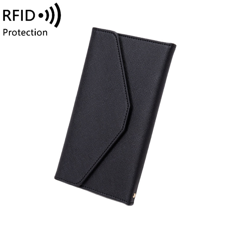 1655 RFID Anti-magnetic Anti-theft Passport Bag Document Bag Card Bag(Deep Blue) - Antimagnetic RFID Package by PMC TechLife | Online Shopping South Africa | PMC TechLife | Buy Now Pay Later Mobicred
