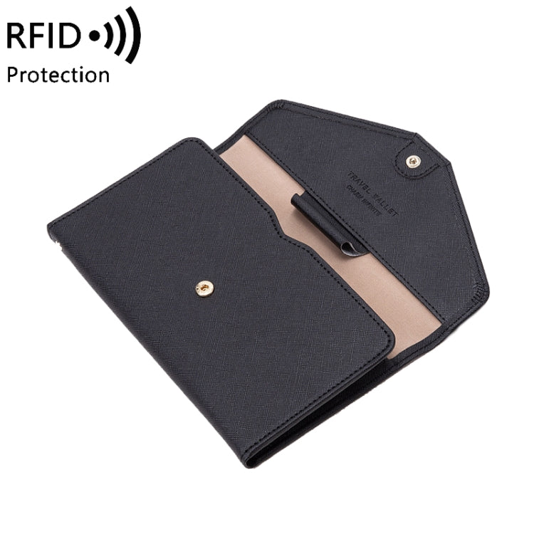 1655 RFID Anti-magnetic Anti-theft Passport Bag Document Bag Card Bag(Light Green) - Antimagnetic RFID Package by PMC TechLife | Online Shopping South Africa | PMC TechLife | Buy Now Pay Later Mobicred
