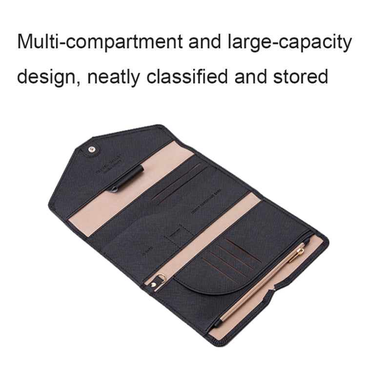1655 RFID Anti-magnetic Anti-theft Passport Bag Document Bag Card Bag(Deep Blue) - Antimagnetic RFID Package by PMC TechLife | Online Shopping South Africa | PMC TechLife | Buy Now Pay Later Mobicred
