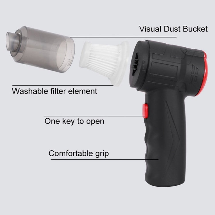 Small Car Blowing And Suction Dual-Purpose Vacuum Cleaner Charging Model 16000pa - Vacuum Cleaner by PMC TechLife | Online Shopping South Africa | PMC TechLife