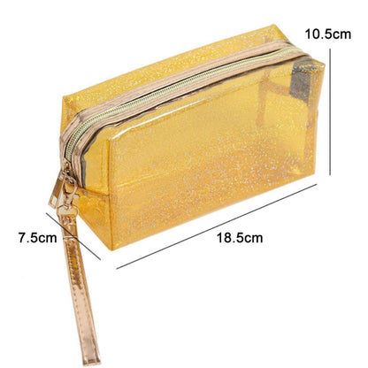 PVC Laser Transparent Portable Cosmetic Bag Travel Toiletry Bag(Violet) - Storage Boxes by PMC Jewellery | Online Shopping South Africa | PMC Jewellery