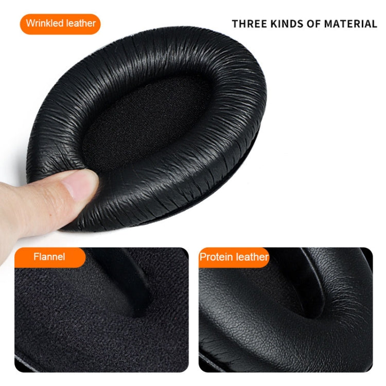 2 PCS Breathable Foam Headphone Sleeves Earmuffs For Sennheiser HD200 Pro, Spec: Wrinkled - Earmuff & Pad by PMC TechLife | Online Shopping South Africa | PMC TechLife