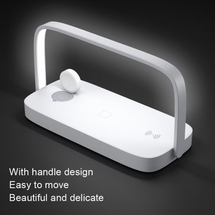 UD10 Mobile Phone Wireless Charger With Small Night Light, For iPhone&iWatch&AirPods(White) - Multifunction Charger by PMC TechLife | Online Shopping South Africa | PMC TechLife