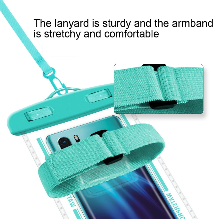 2 PCS Armband Style Transparent Waterproof Cell Phone Case Swimming Cell Phone Bag(Black) - Waterproof Bag by PMC TechLife | Online Shopping South Africa | PMC TechLife