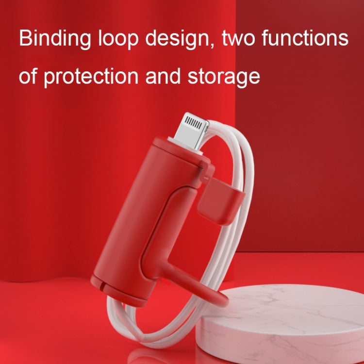 3 PCS Soft Washable Data Cable Silicone Case For Apple, Spec: USB (Red) - Cable Organizer by PMC TechLife | Online Shopping South Africa | PMC TechLife