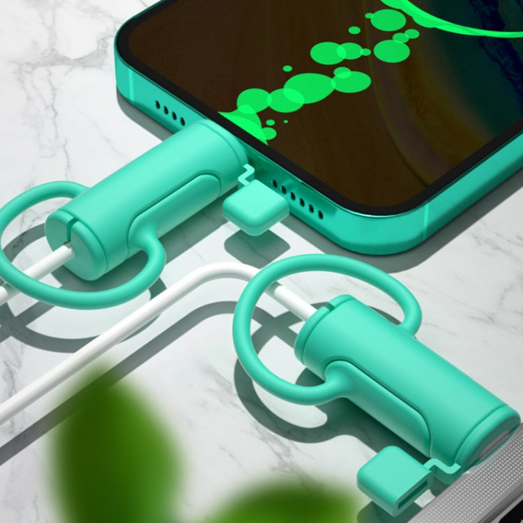 3 PCS Soft Washable Data Cable Silicone Case For Apple, Spec: USB (White) - Cable Organizer by PMC TechLife | Online Shopping South Africa | PMC TechLife