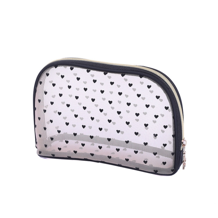 Flocking Love Mesh Portable Cosmetic Bag, Style: Shell - Storage Boxes by PMC Jewellery | Online Shopping South Africa | PMC Jewellery