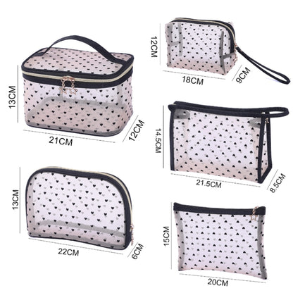 Flocking Love Mesh Portable Cosmetic Bag, Style: Shell - Storage Boxes by PMC Jewellery | Online Shopping South Africa | PMC Jewellery