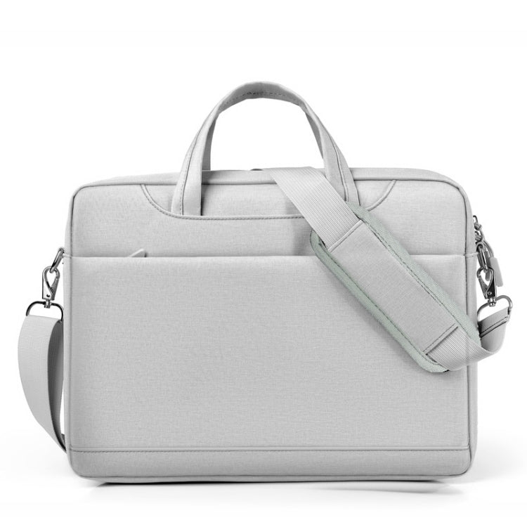 Airbag Thickened Laptop Portable Messenger Bag, Size: 15.6-16.1 inches(Light Gray) - 15 inch by PMC TechLife | Online Shopping South Africa | PMC TechLife