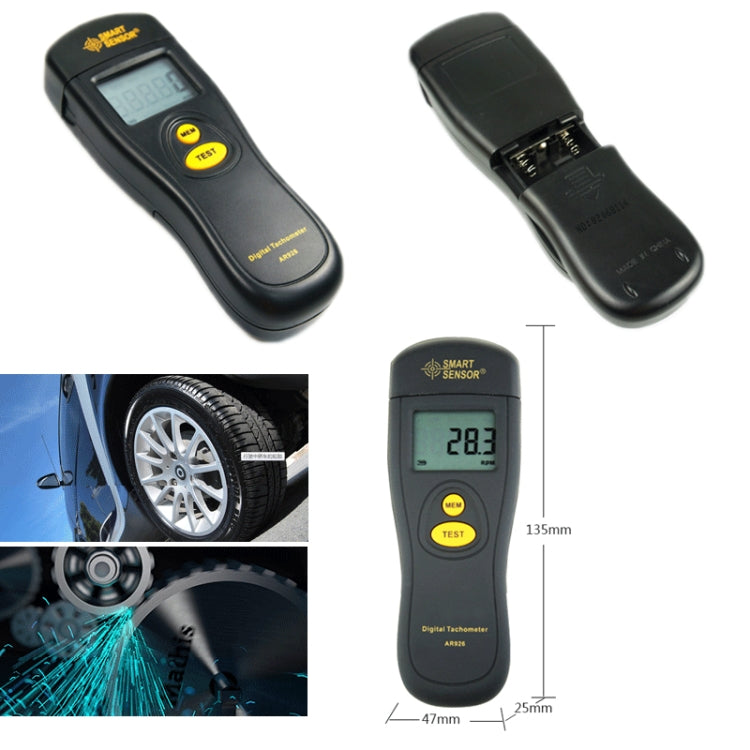 Smart Sensor AR926 LED Display Photoelectric Speed Detection Meter - free shipping - PMC TechLife - Order now!