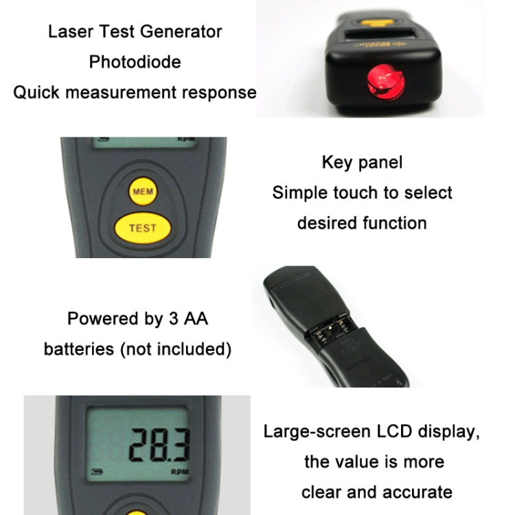 Smart Sensor AR926 LED Display Photoelectric Speed Detection Meter - free shipping - PMC TechLife - Order now!