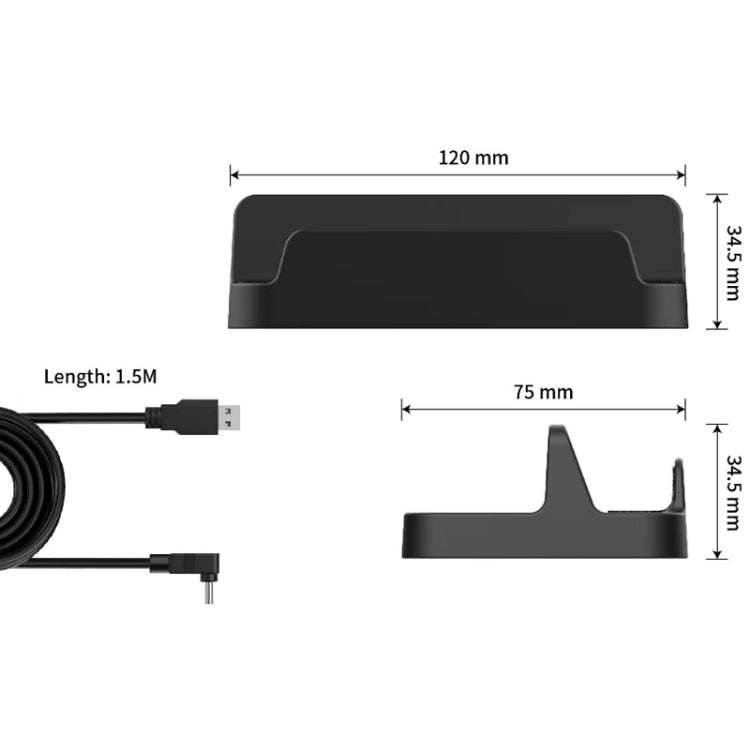 PGTECH For Steam Deck Console Holder With Charging Cable(2 PCS/Set) - Accessories by PMC Jewellery | Online Shopping South Africa | PMC Jewellery