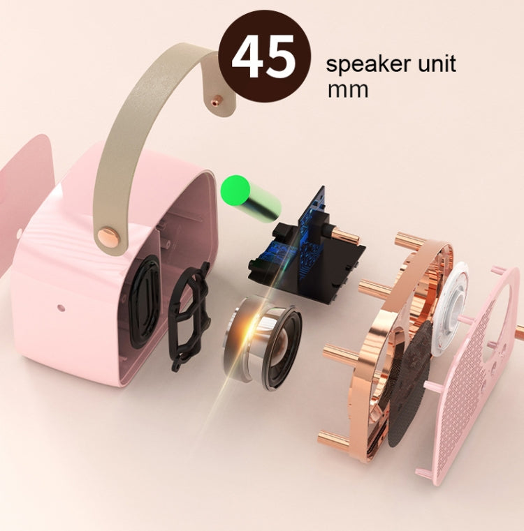 DW21 Vintage Radio BT Speaker Support TF Card/U Disk to Play(Light Green) - Desktop Speaker by PMC TechLife | Online Shopping South Africa | PMC TechLife
