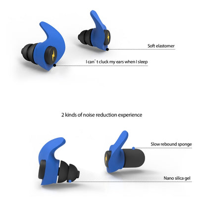 Anti-noise Sleep Earplugs Soundproof Earplugs(Blue) - Ear Care Tools by PMC Jewellery | Online Shopping South Africa | PMC Jewellery