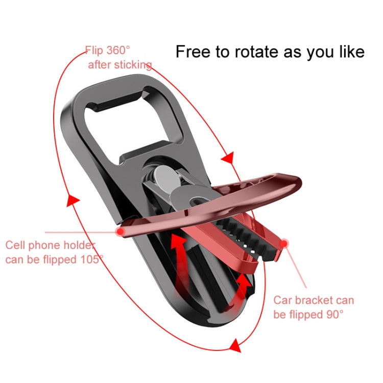 Multifunction Car Air Vent Phone Holder Finger Ring Phone Bracket Bottle Opener(Dazzling Color) - Ring Holder by PMC TechLife | Online Shopping South Africa | PMC TechLife