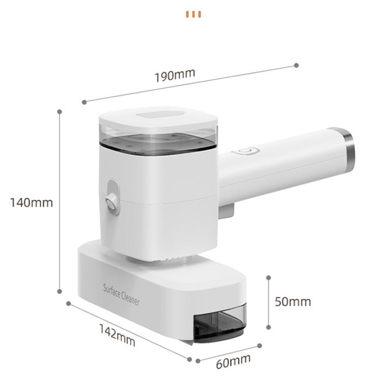 12W Multi-functional Wireless Handheld Cleaner Window Scraping(White) - free shipping - PMC TechLife - Order now!