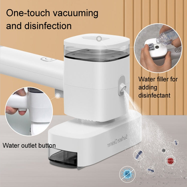 12W Multi-functional Wireless Handheld Cleaner Window Scraping(White) - free shipping - PMC TechLife - Order now!